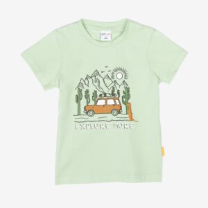 T-shirt vert d&rsquo;eau « EXPLORE MORE » – 10,99€