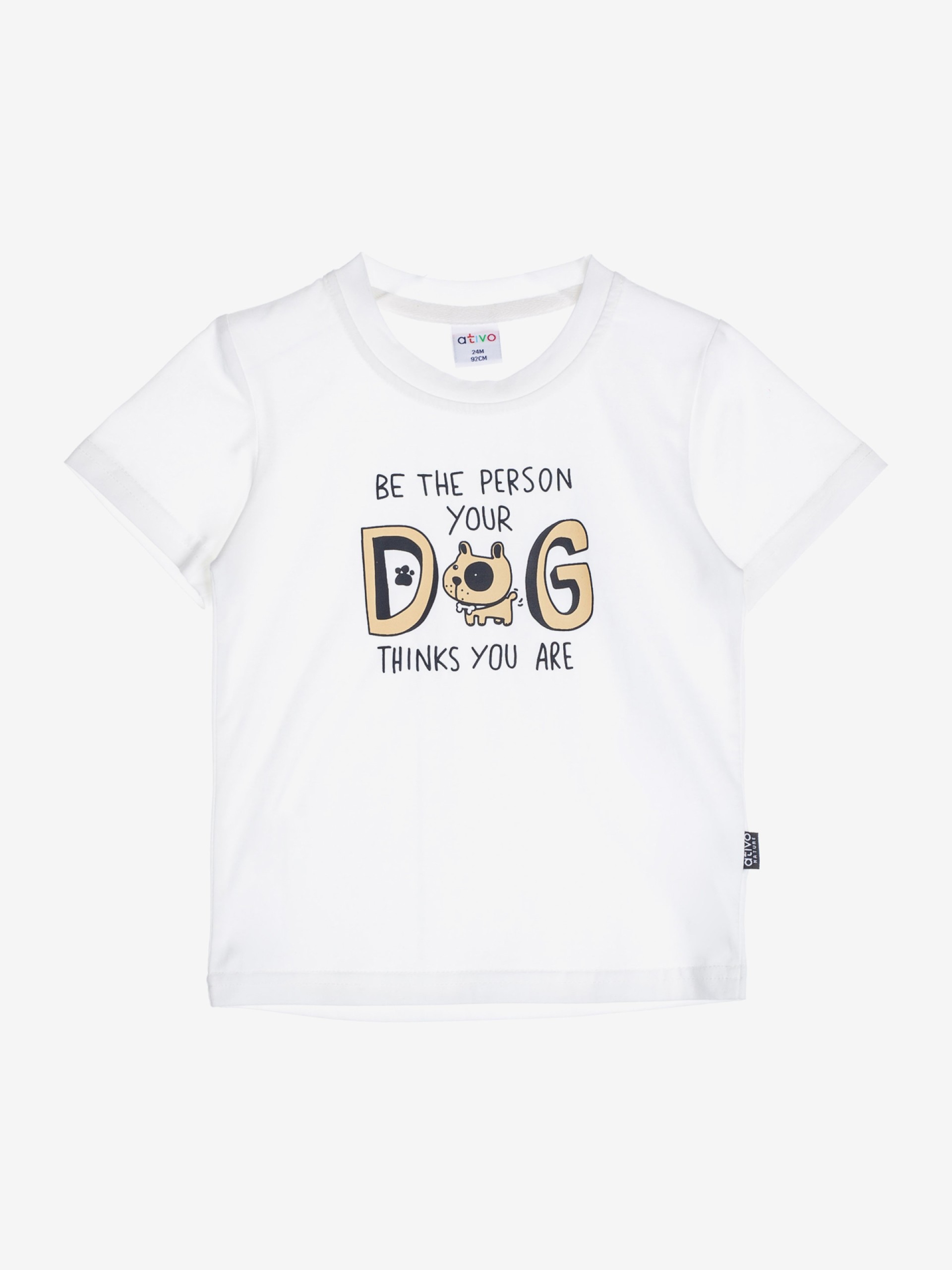 T-shirt blanc "DOG" - 10,99€